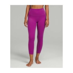 Lululemon Align 23” Crop Legging Double Lined Vivid Plum EUC Size 4
